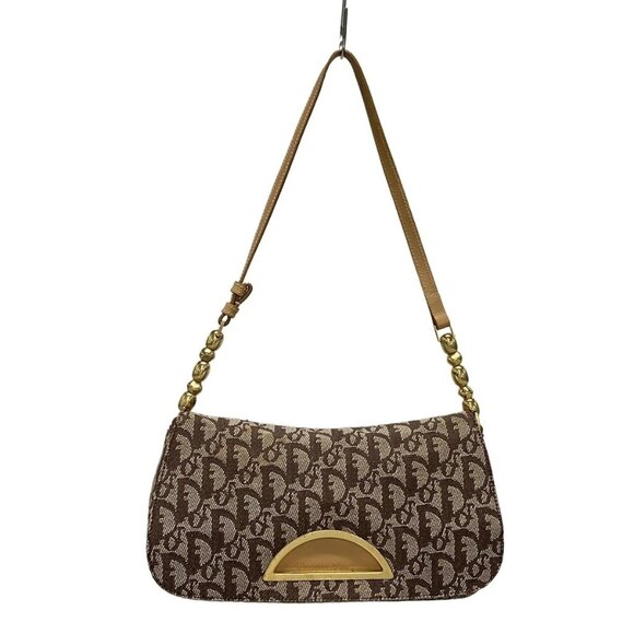 DIOR/ChristianDior Maris Pearl/Trotter Dark Brown Cream Light Brown 683-081125 - Picture 1 of 14